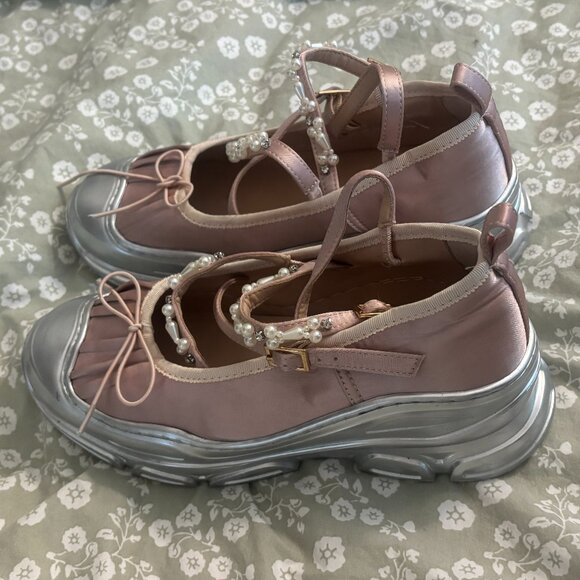 Double Standard Pink Ballet Sneakers - Picture 3 of 7